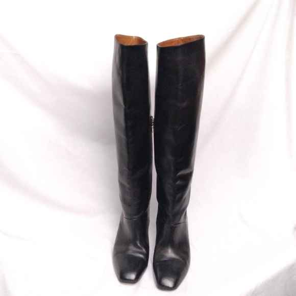 Dries Van Noten knee high heeled black boots, size 40 - Picture 2 of 11